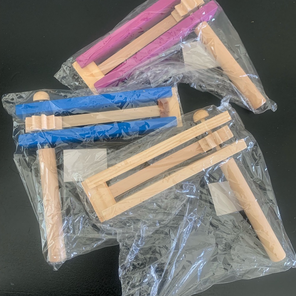 Purim Grogger Lot 2 Wood Spinning Ratchet Toy Noise maker Traditional Matraca